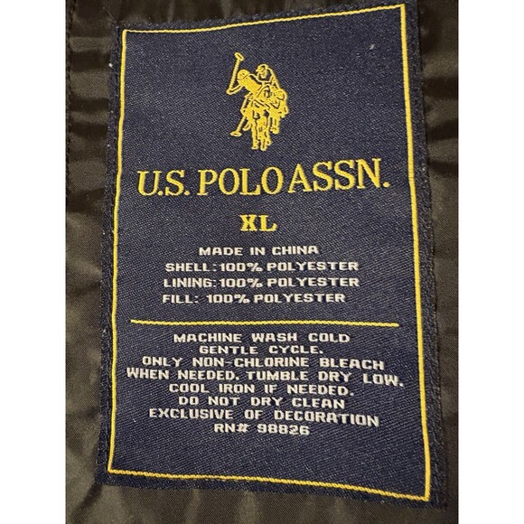 USPA US Polo ASSN. Puffer Vest Men's Size XL Zip Up Black Outdoors - Picture 6 of 12